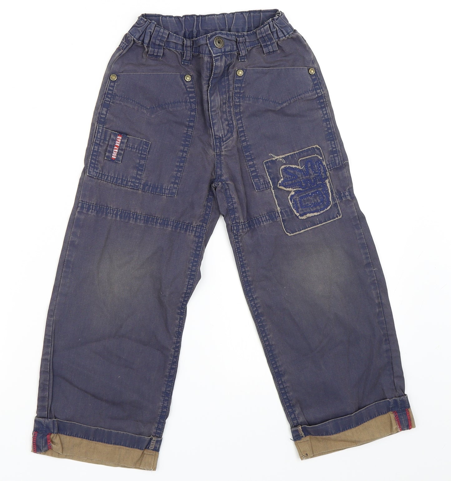 Preworn Boys Blue   Chino Trousers Size 5 Years