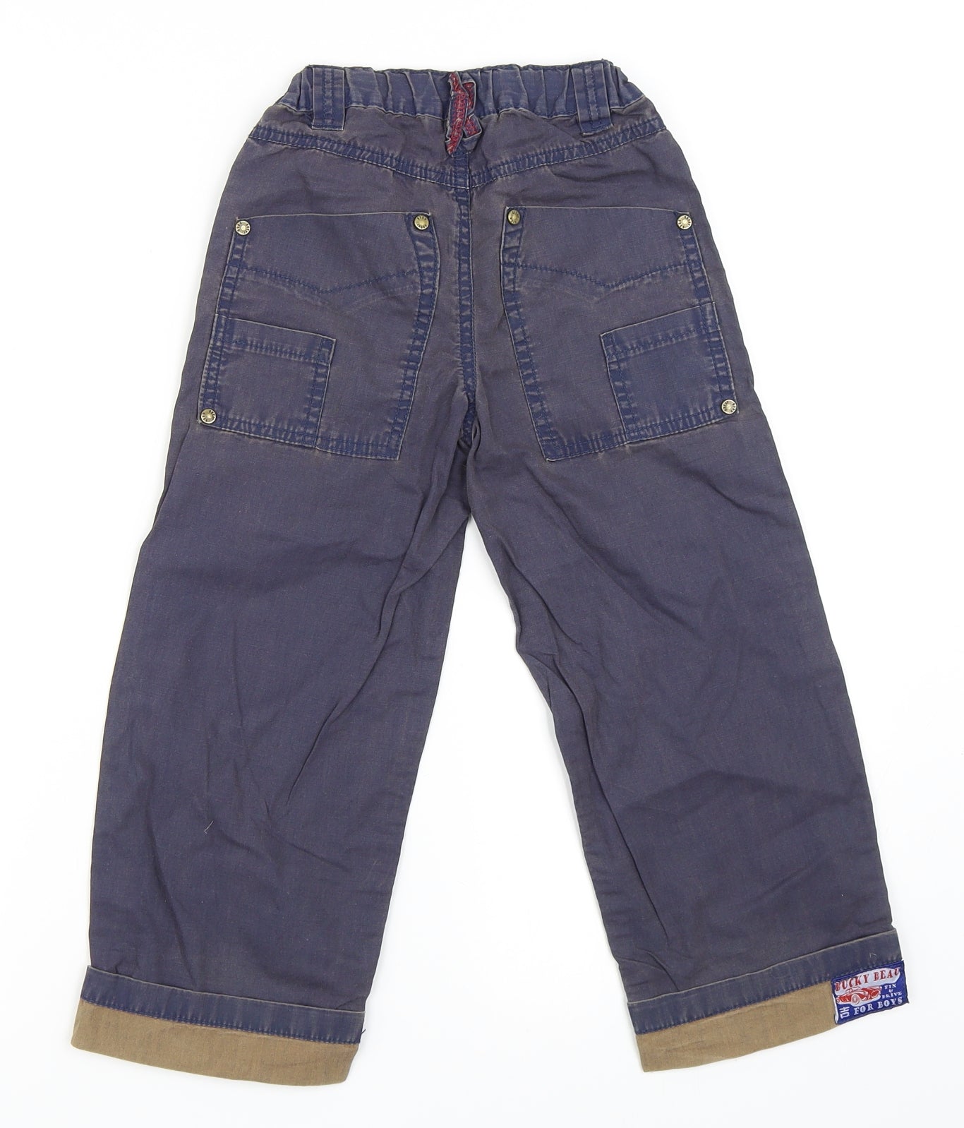 Preworn Boys Blue   Chino Trousers Size 5 Years