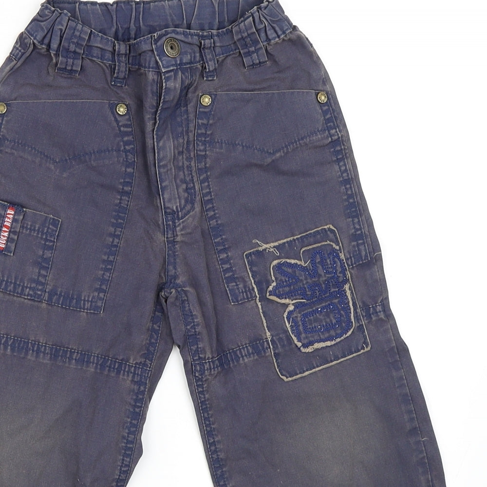 Preworn Boys Blue   Chino Trousers Size 5 Years