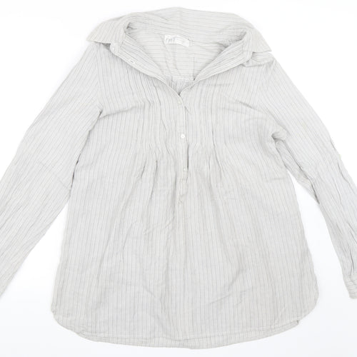Internationale Womens Silver   Shirt Dress  Size 14