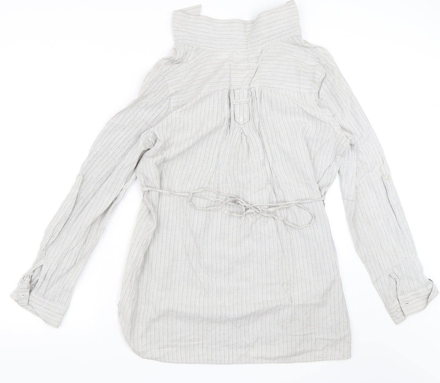 Internationale Womens Silver   Shirt Dress  Size 14