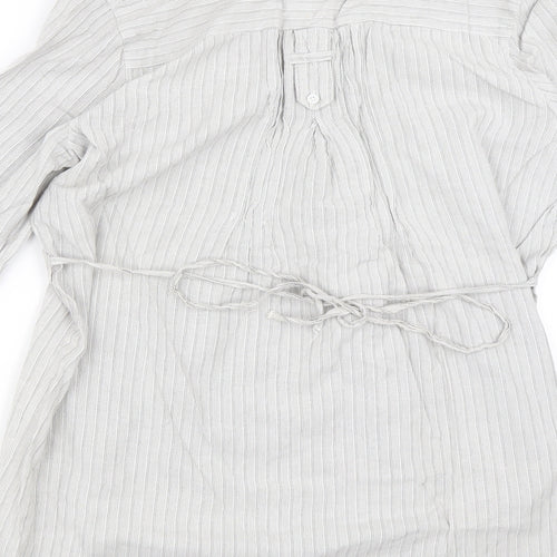 Internationale Womens Silver   Shirt Dress  Size 14