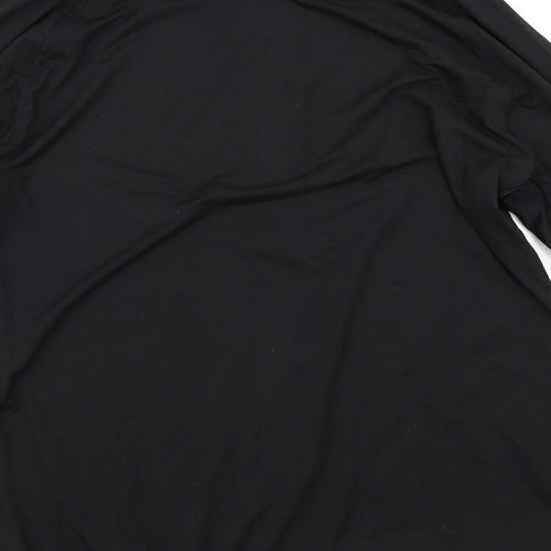 USA Pro Womens Black   Basic T-Shirt Size 18