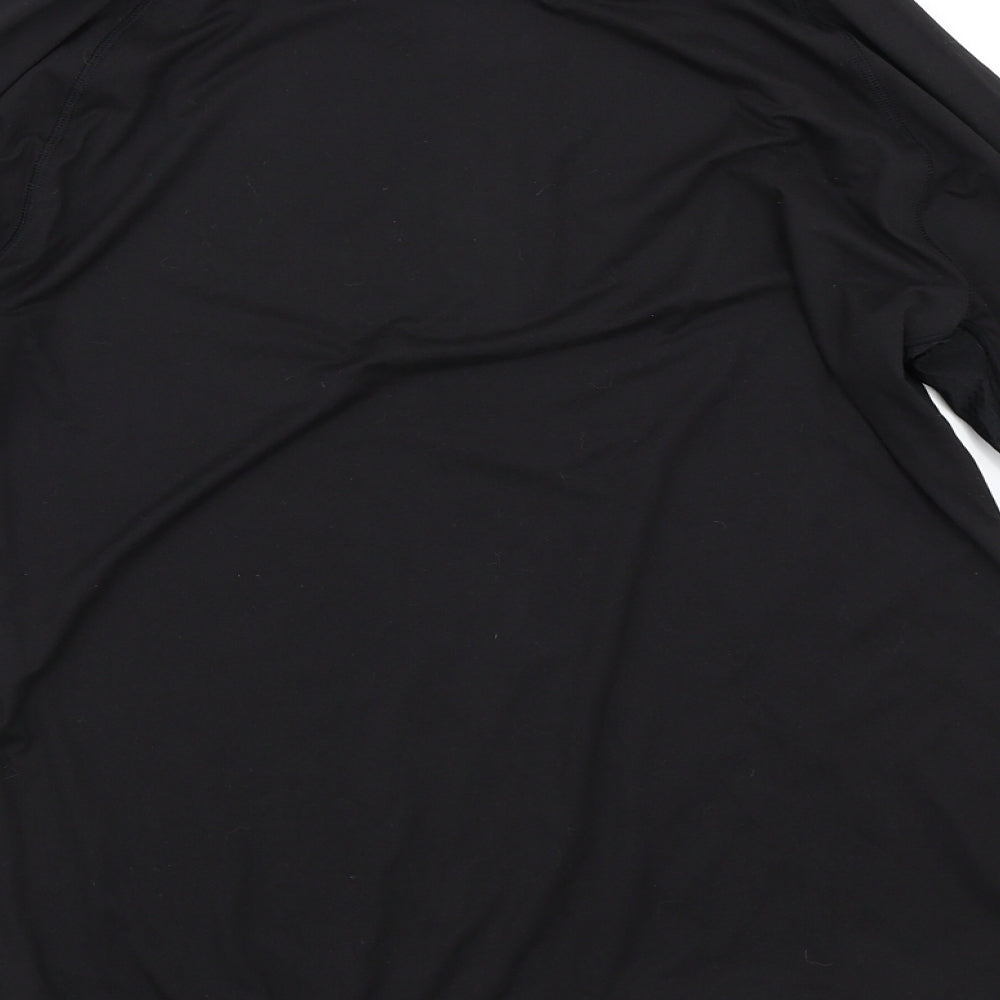 USA Pro Womens Black   Basic T-Shirt Size 18