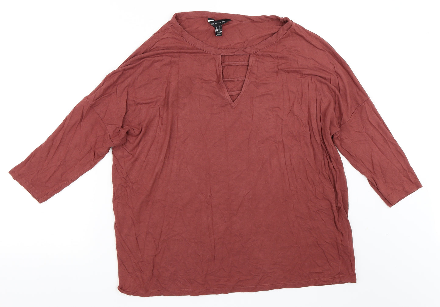 New Look Womens Pink   Basic T-Shirt Size 16