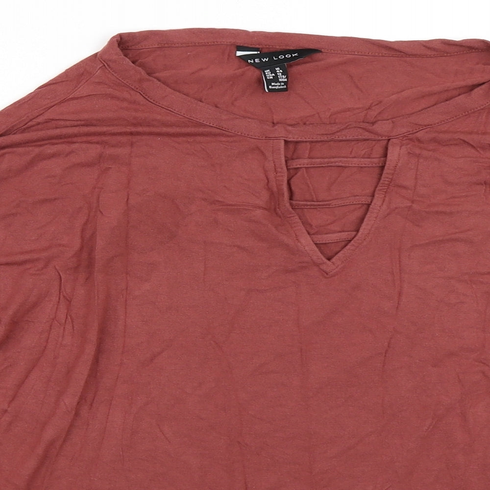 New Look Womens Pink   Basic T-Shirt Size 16