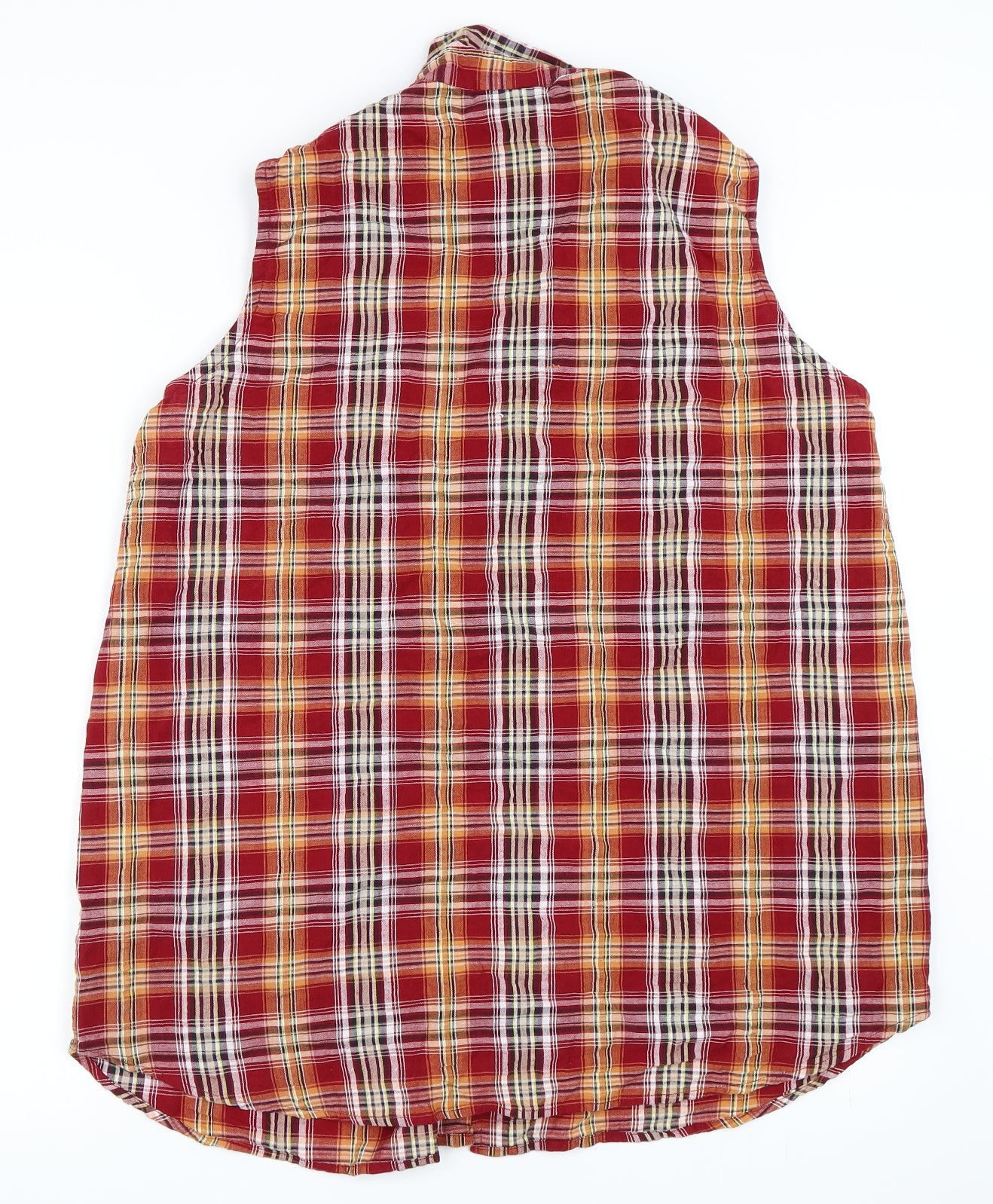 East Coast Womens Red Check  Basic Button-Up Size 18