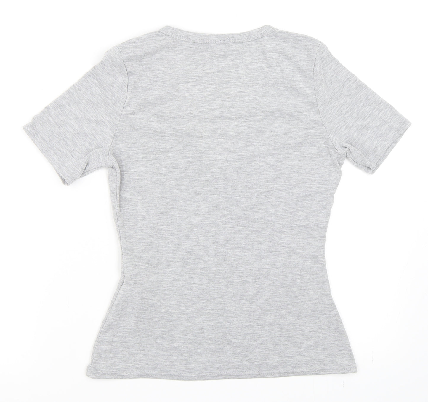 PRETTYLITTLETHING Womens Grey   Basic T-Shirt Size 6