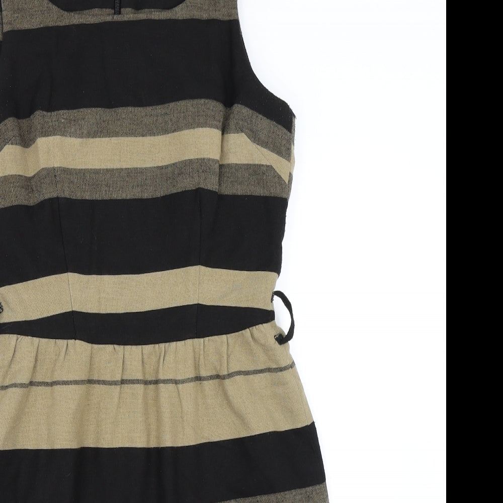 NEXT Womens Beige Striped  Shift  Size 12