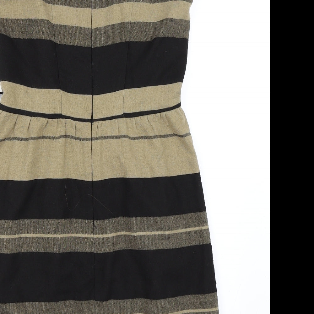 NEXT Womens Beige Striped  Shift  Size 12