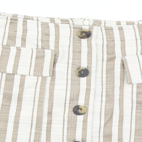 MNG Womens Beige   A-Line Skirt Size M