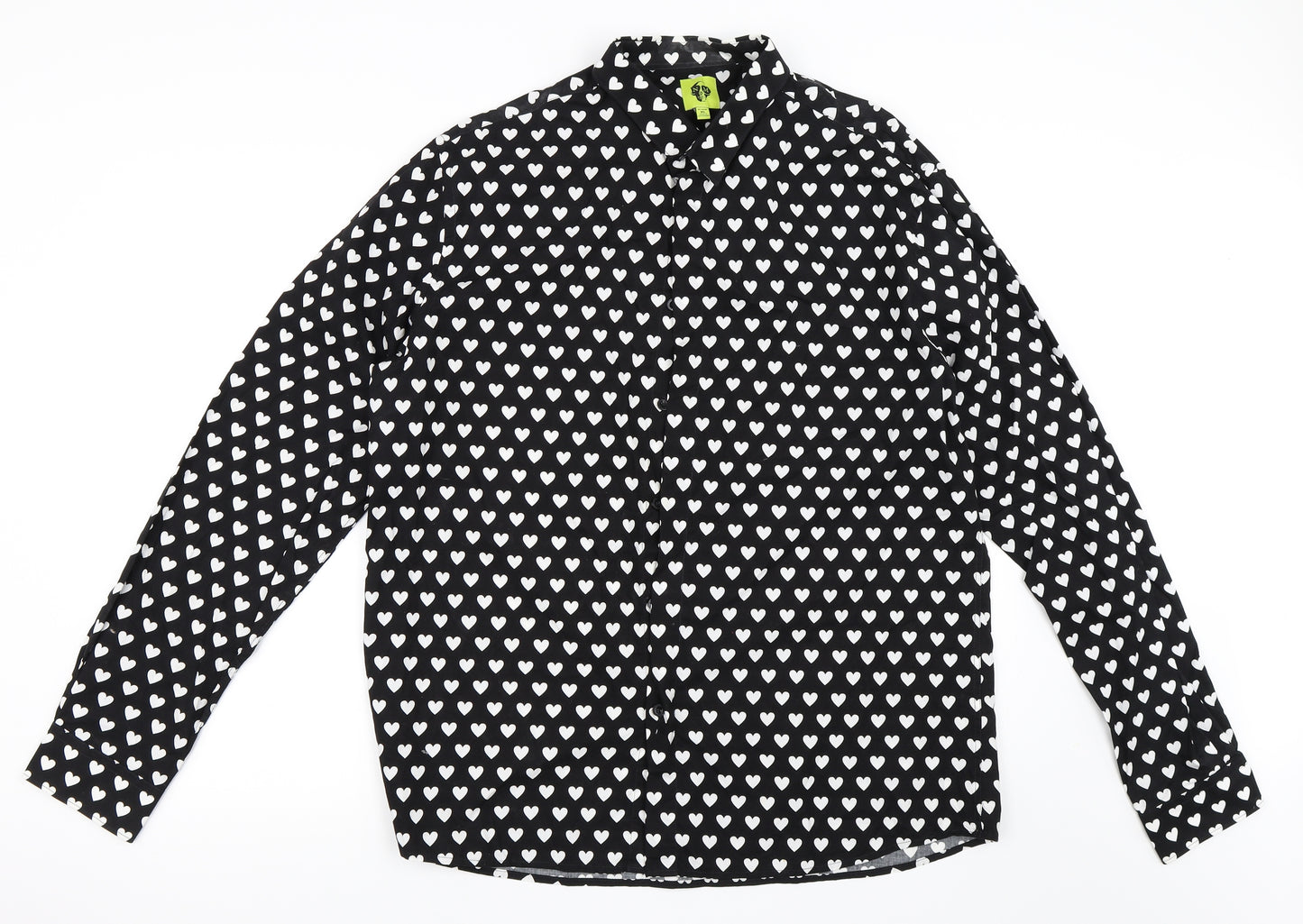 Preworn Mens Black    Button-Up Size XL