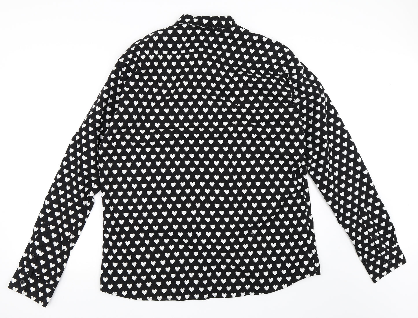 Preworn Mens Black    Button-Up Size XL
