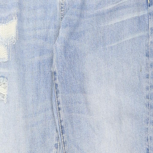 A.M London Womens Blue  Denim Mom Jeans Size 12 L30 in