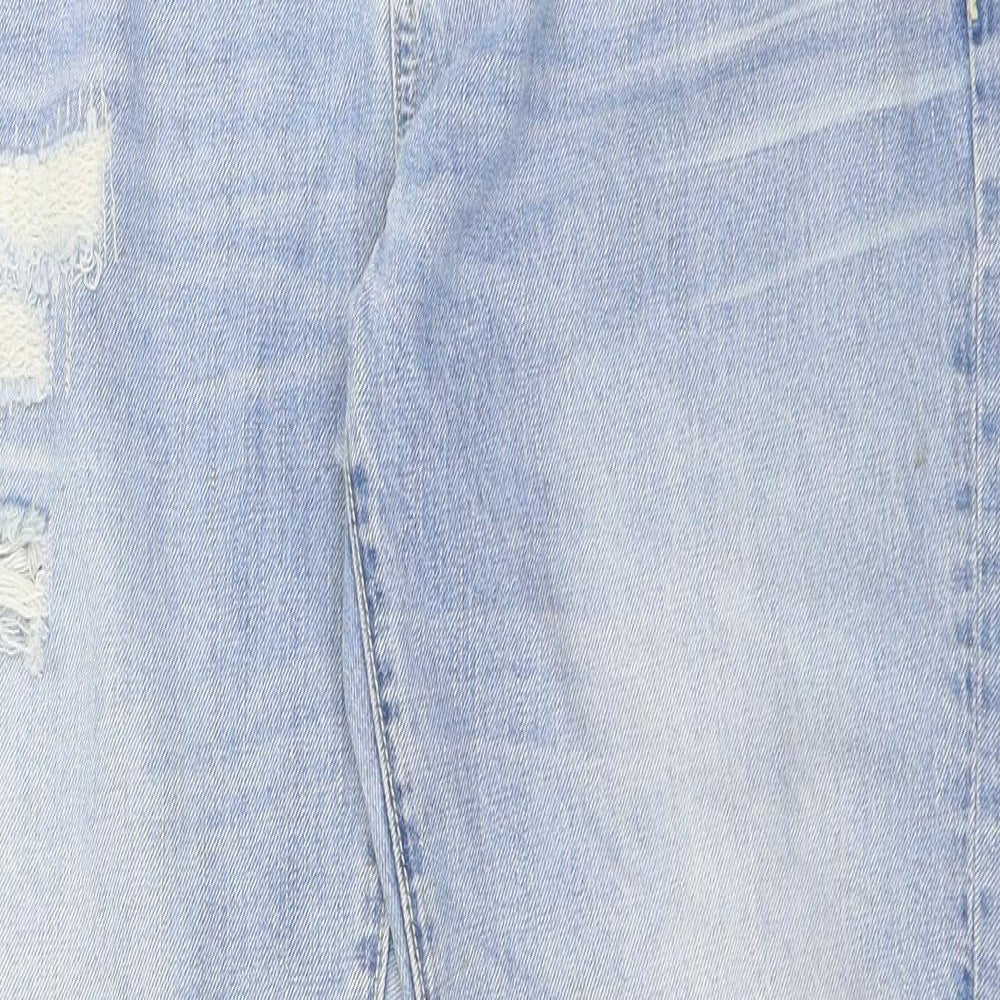 A.M London Womens Blue  Denim Mom Jeans Size 12 L30 in