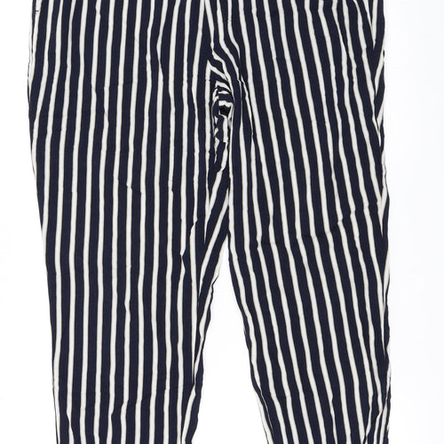 Yessica Womens Blue Striped  Trousers  Size 42 L27 in