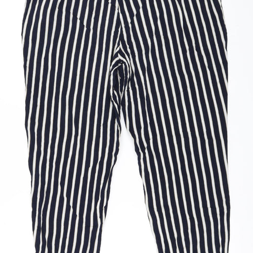 Yessica Womens Blue Striped  Trousers  Size 42 L27 in