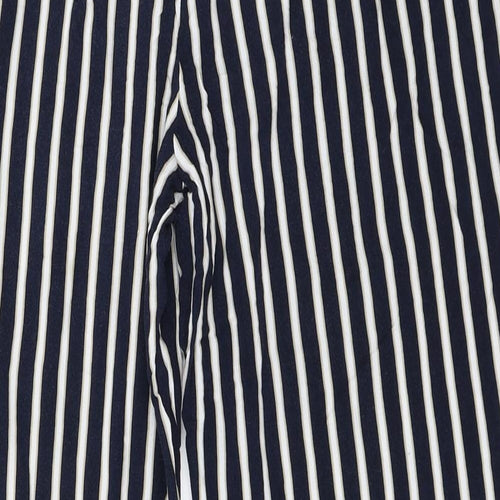 Yessica Womens Blue Striped  Trousers  Size 42 L27 in