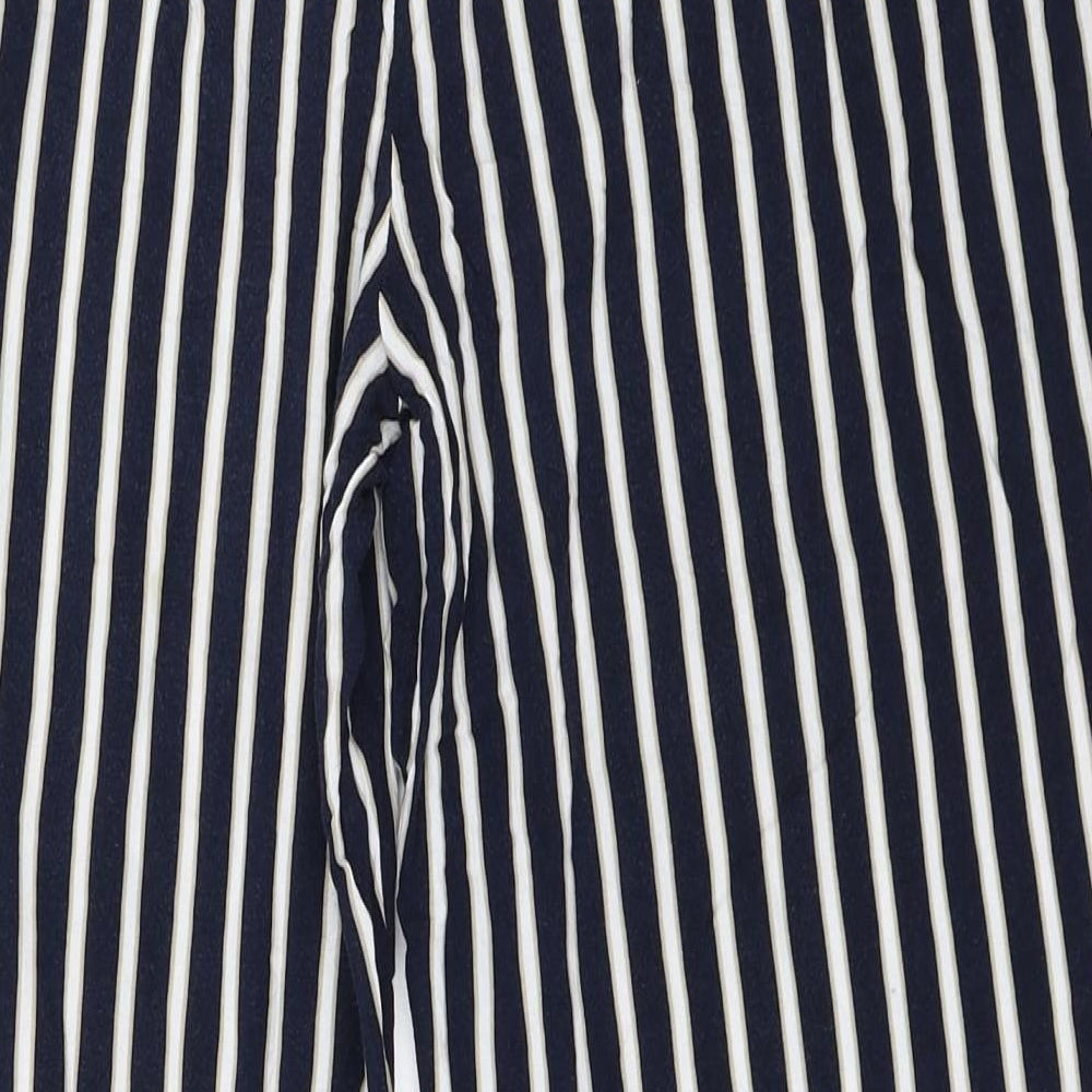 Yessica Womens Blue Striped  Trousers  Size 42 L27 in