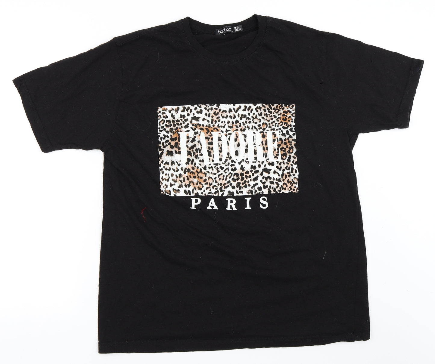 Boohoo Womens Black   Basic T-Shirt Size 18