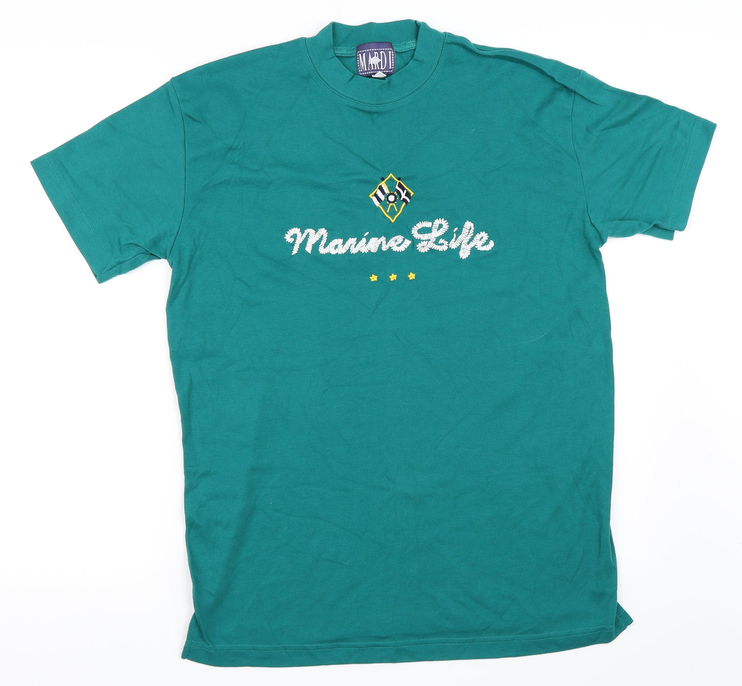 Mardi Gras Mens Green    T-Shirt Size M