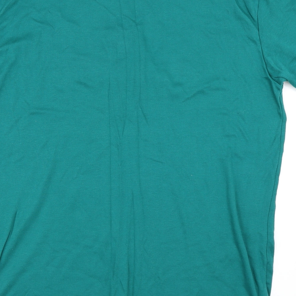 Mardi Gras Mens Green    T-Shirt Size M