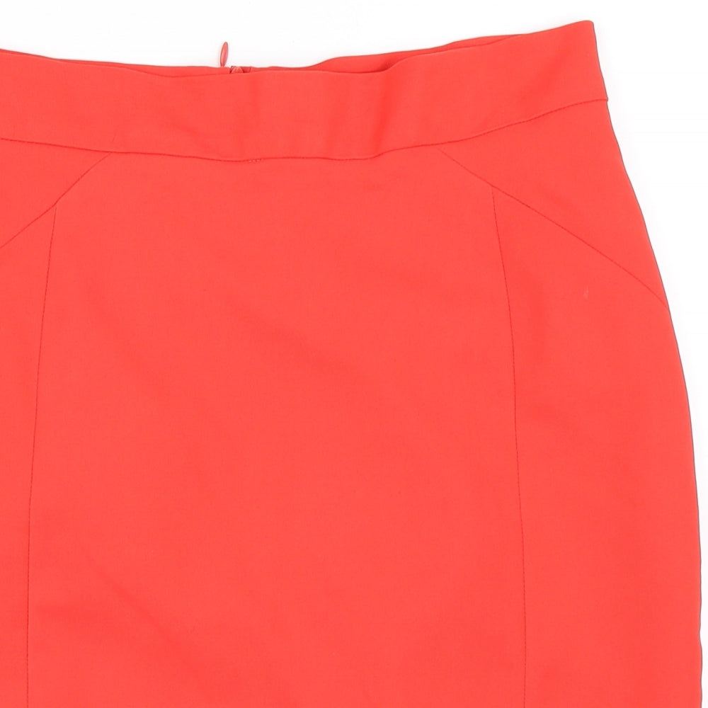 H&M Womens Red   Straight & Pencil Skirt Size 42