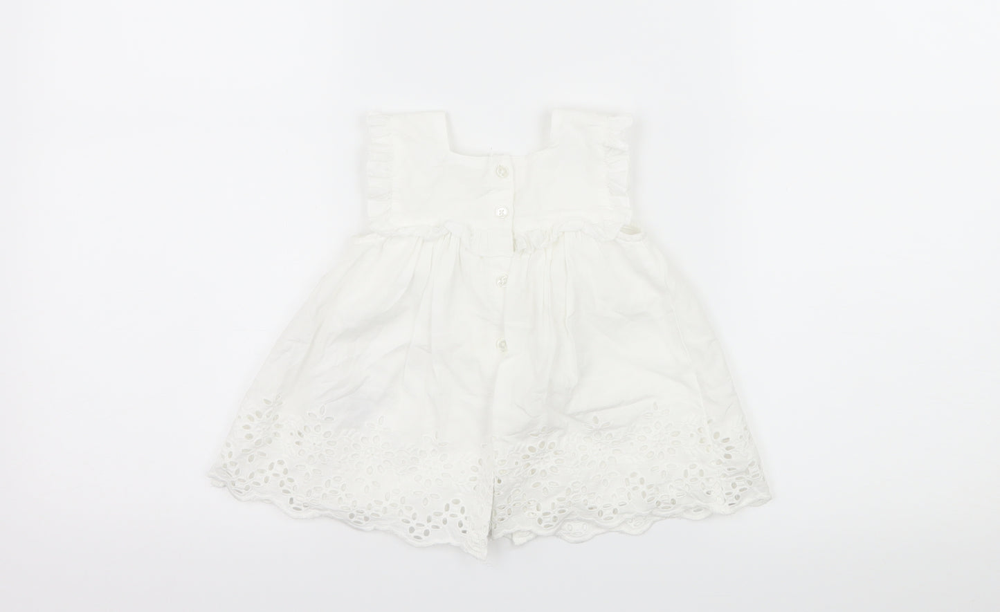 NEXT Girls White   Basic Blouse Size 6-9 Months