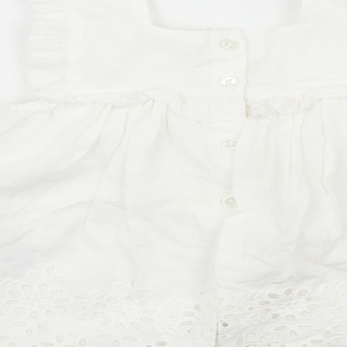 NEXT Girls White   Basic Blouse Size 6-9 Months