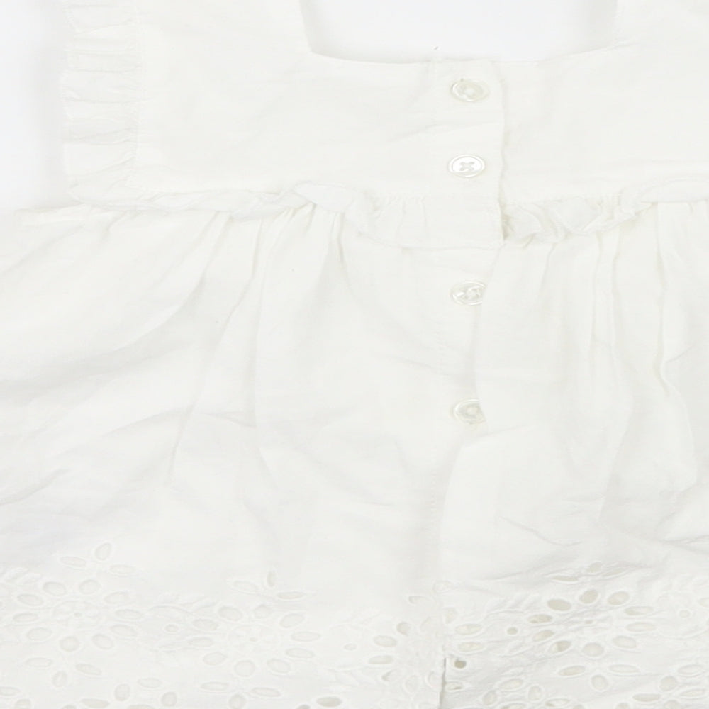 NEXT Girls White   Basic Blouse Size 6-9 Months