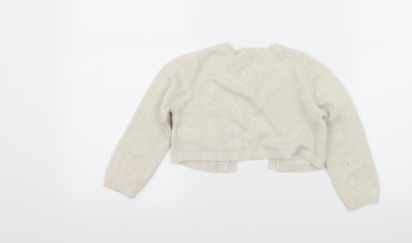 NEXT Girls Ivory  Knit Cardigan Jumper Size 2-3 Years
