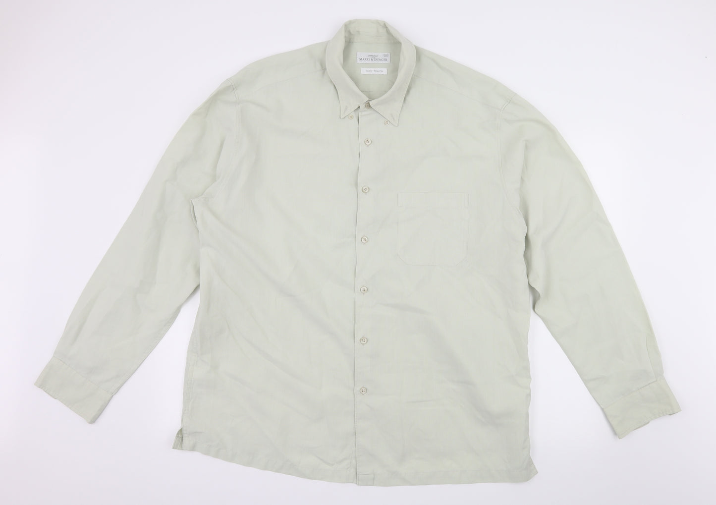St Micheal Mens Green    Button-Up Size 2XL
