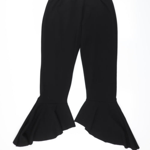 Preworn Womens Black  Jersey Trousers  Size 14 L23 in