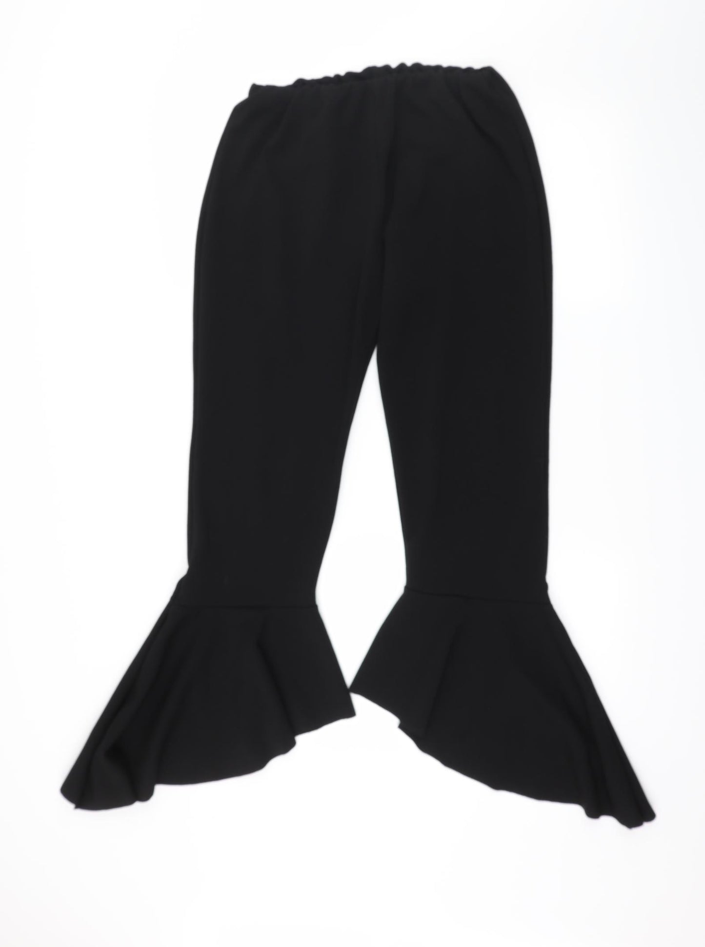 Preworn Womens Black  Jersey Trousers  Size 14 L23 in