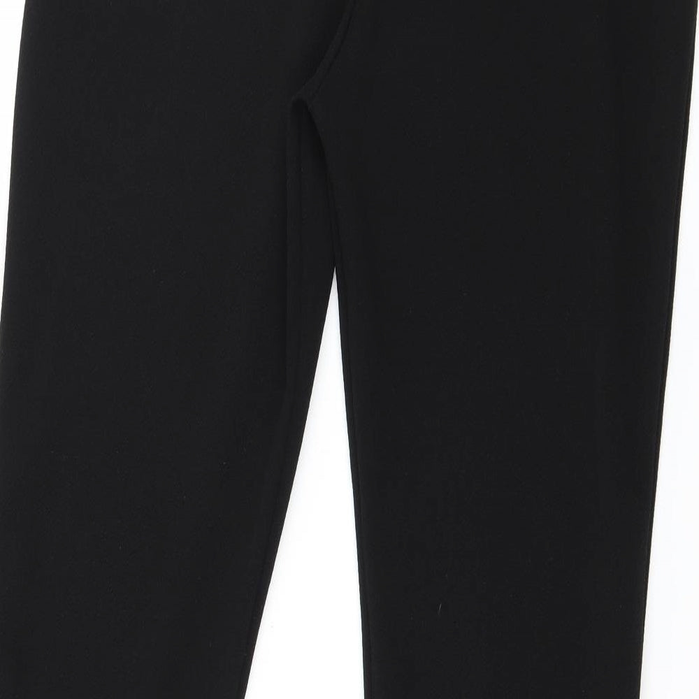 Preworn Womens Black  Jersey Trousers  Size 14 L23 in