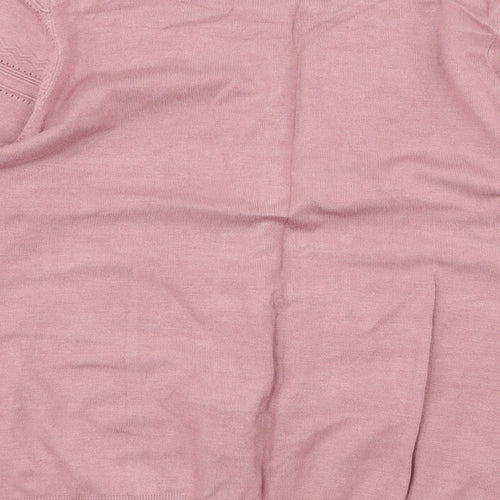 TU Womens Pink  Knit Cardigan Jumper Size 14