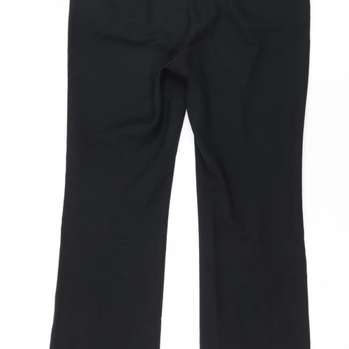 TU Womens Black Striped  Trousers  Size 12 L30 in