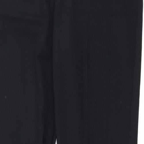 TU Womens Black Striped  Trousers  Size 12 L30 in