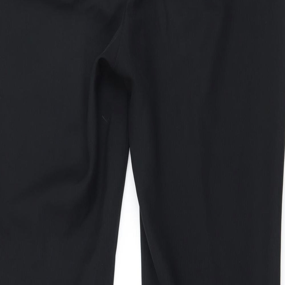 TU Womens Black Striped  Trousers  Size 12 L30 in