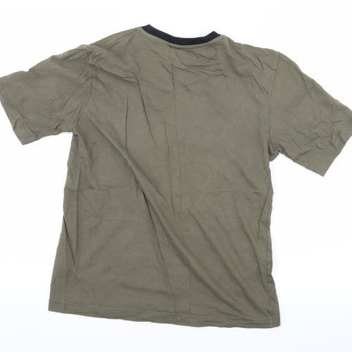 Matalan Boys Green  Jersey Basic T-Shirt Size 12-13 Years  - Hellicopter