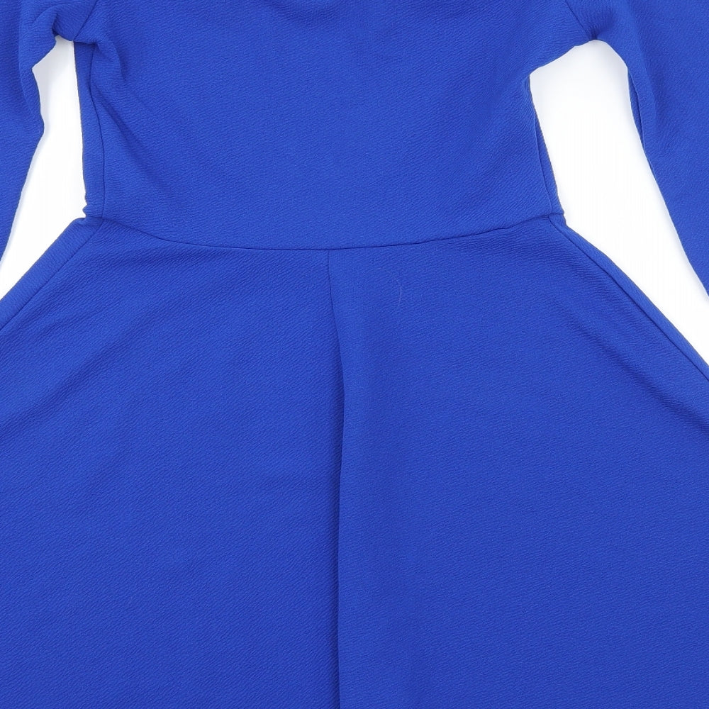 New Look Girls Blue  Jersey Skater Dress  Size 12-13 Years