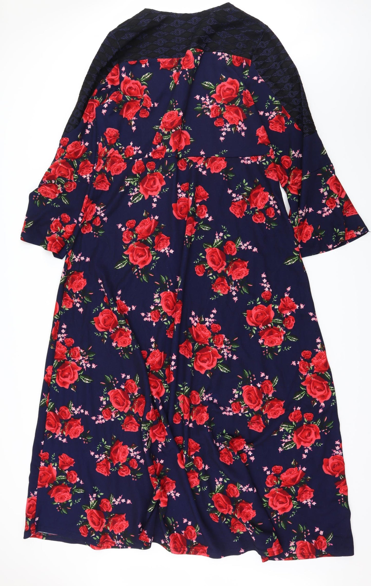 Sunda Fashion Womens Blue Floral  Maxi  Size 26