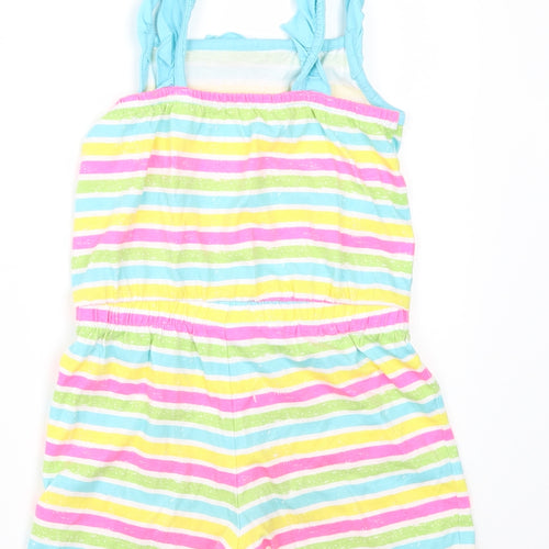 George Girls Multicoloured Striped  Playsuit One-Piece Size 5-6 Years