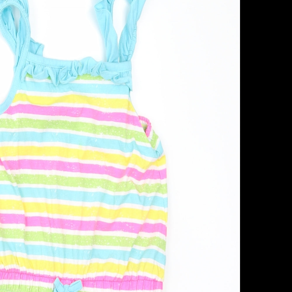 George Girls Multicoloured Striped  Playsuit One-Piece Size 5-6 Years
