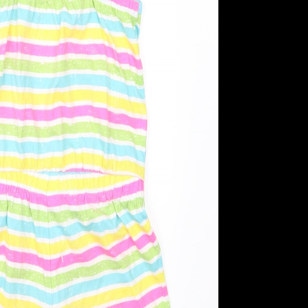 George Girls Multicoloured Striped  Playsuit One-Piece Size 5-6 Years