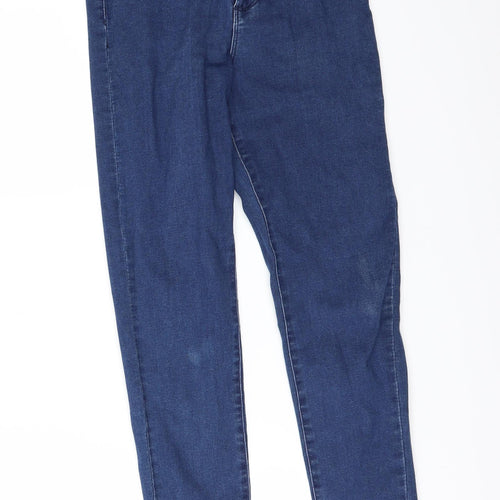Denim & Co. Womens Blue  Denim Skinny Jeans Size 10 L28 in