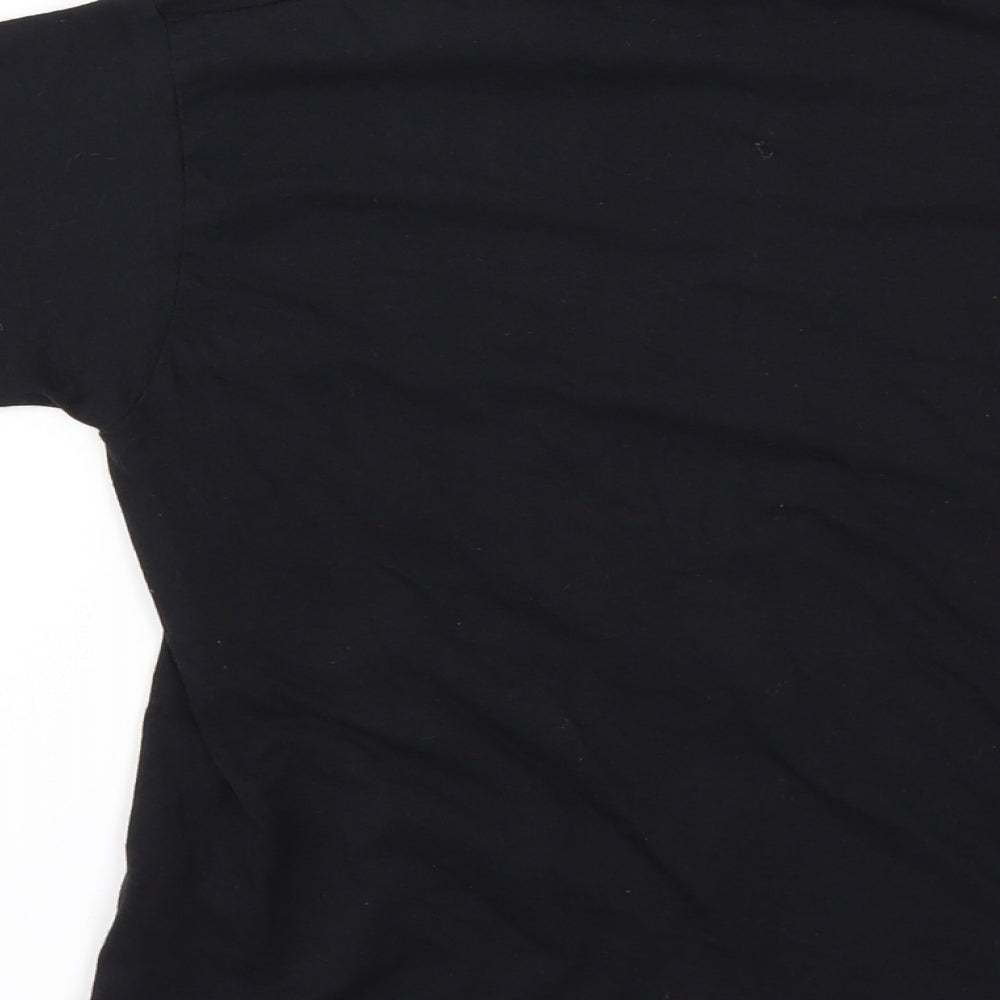 Fruit of the Loom Girls Black   Basic T-Shirt Size 7-8 Years