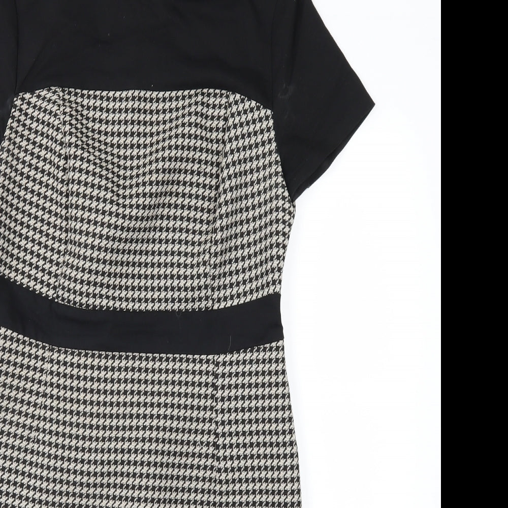 TU Womens Beige Check  Shift  Size 10