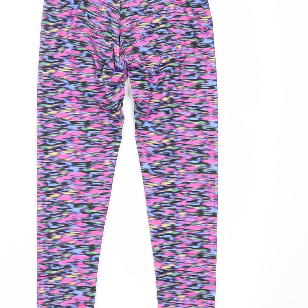 TU Girls Multicoloured Striped  Carrot Trousers Size 8 Years