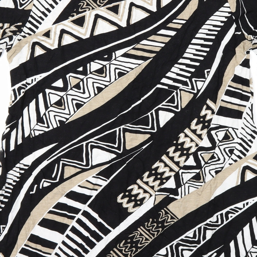 Wallis Womens Multicoloured Geometric  T-Shirt Dress  Size M
